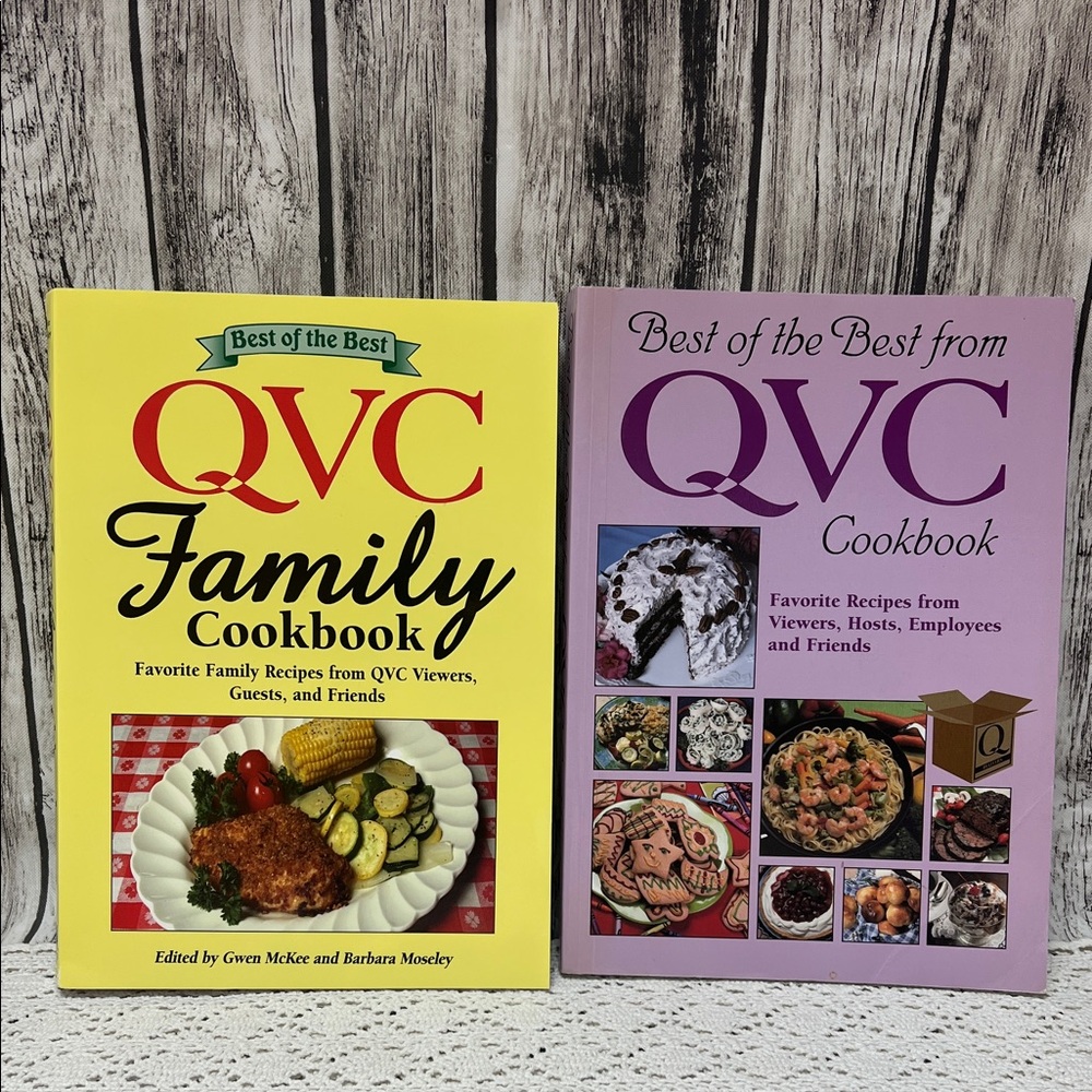 Set of 2 QVC cookbooks. QVC Family Cookbook & Best of the Best from QVC